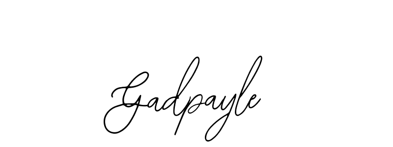 The best way (Bearetta-2O07w) to make a short signature is to pick only two or three words in your name. The name Gadpayle include a total of six letters. For converting this name. Gadpayle signature style 12 images and pictures png