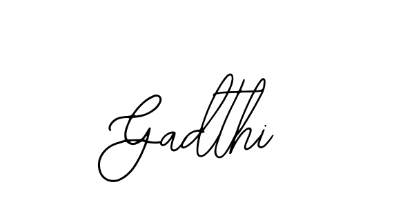 Gadthi stylish signature style. Best Handwritten Sign (Bearetta-2O07w) for my name. Handwritten Signature Collection Ideas for my name Gadthi. Gadthi signature style 12 images and pictures png