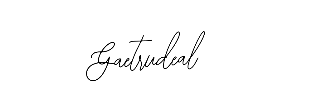 if you are searching for the best signature style for your name Gaetrudeal. so please give up your signature search. here we have designed multiple signature styles  using Bearetta-2O07w. Gaetrudeal signature style 12 images and pictures png