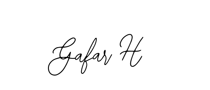 It looks lik you need a new signature style for name Gafar H. Design unique handwritten (Bearetta-2O07w) signature with our free signature maker in just a few clicks. Gafar H signature style 12 images and pictures png