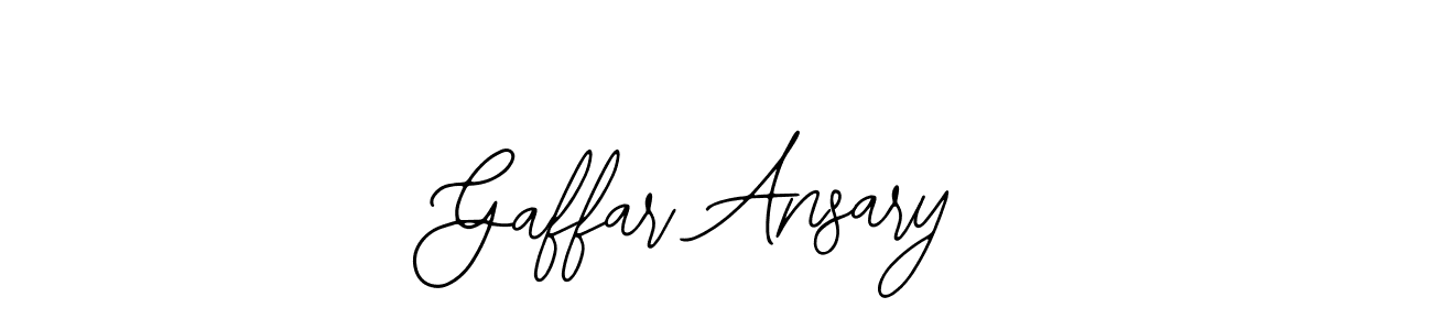 The best way (Bearetta-2O07w) to make a short signature is to pick only two or three words in your name. The name Gaffar Ansary include a total of six letters. For converting this name. Gaffar Ansary signature style 12 images and pictures png