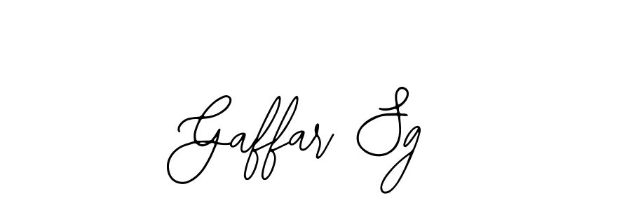 Design your own signature with our free online signature maker. With this signature software, you can create a handwritten (Bearetta-2O07w) signature for name Gaffar Sg. Gaffar Sg signature style 12 images and pictures png
