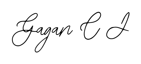 Give your name Gagan C J an exquisite flair with the Bearetta-2O07w script font. Ideal for contracts, resumes, and formal letterheads. Gagan C J signature style 12 images and pictures png