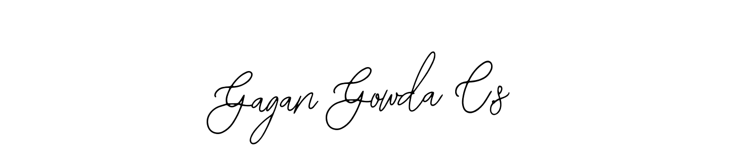 The best way (Bearetta-2O07w) to make a short signature is to pick only two or three words in your name. The name Gagan Gowda C.s include a total of six letters. For converting this name. Gagan Gowda C.s signature style 12 images and pictures png