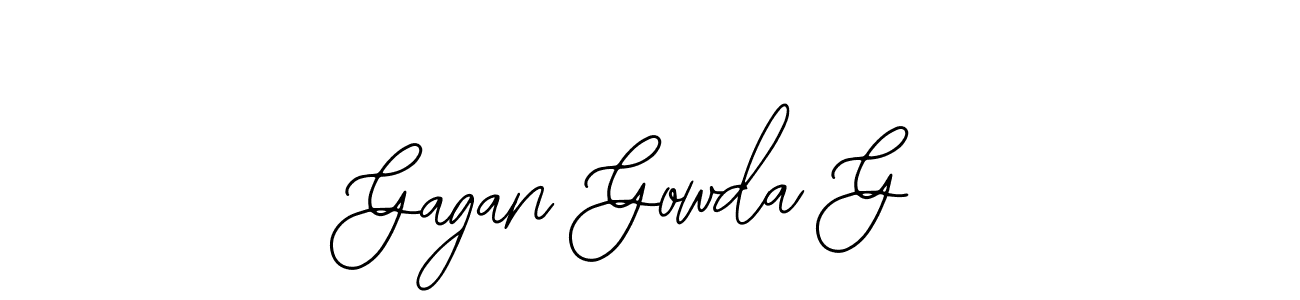 Use a signature maker to create a handwritten signature online. With this signature software, you can design (Bearetta-2O07w) your own signature for name Gagan Gowda G. Gagan Gowda G signature style 12 images and pictures png