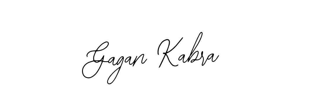 You should practise on your own different ways (Bearetta-2O07w) to write your name (Gagan Kabra) in signature. don't let someone else do it for you. Gagan Kabra signature style 12 images and pictures png