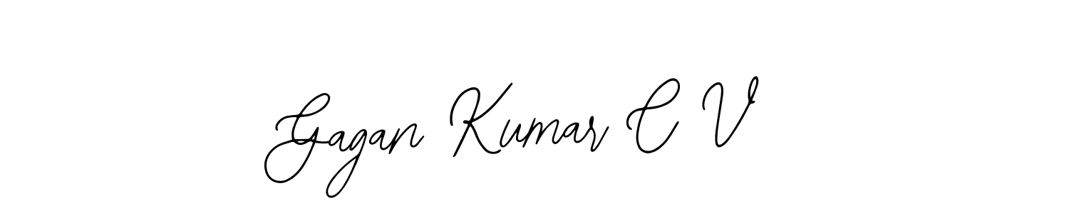 Create a beautiful signature design for name Gagan Kumar C V. With this signature (Bearetta-2O07w) fonts, you can make a handwritten signature for free. Gagan Kumar C V signature style 12 images and pictures png