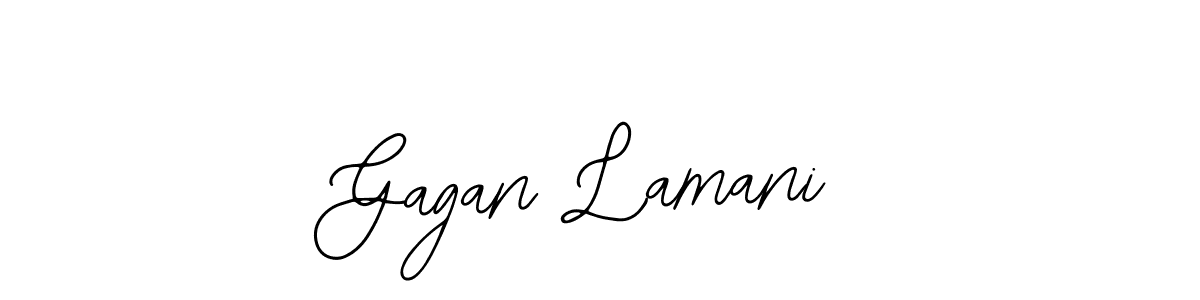 Design your own signature with our free online signature maker. With this signature software, you can create a handwritten (Bearetta-2O07w) signature for name Gagan Lamani. Gagan Lamani signature style 12 images and pictures png