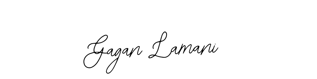 Design your own signature with our free online signature maker. With this signature software, you can create a handwritten (Bearetta-2O07w) signature for name Gagan Lamani. Gagan Lamani signature style 12 images and pictures png