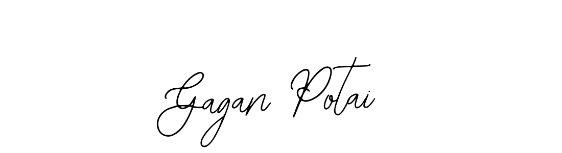 Use a signature maker to create a handwritten signature online. With this signature software, you can design (Bearetta-2O07w) your own signature for name Gagan Potai. Gagan Potai signature style 12 images and pictures png