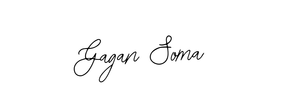 Make a beautiful signature design for name Gagan Soma. With this signature (Bearetta-2O07w) style, you can create a handwritten signature for free. Gagan Soma signature style 12 images and pictures png