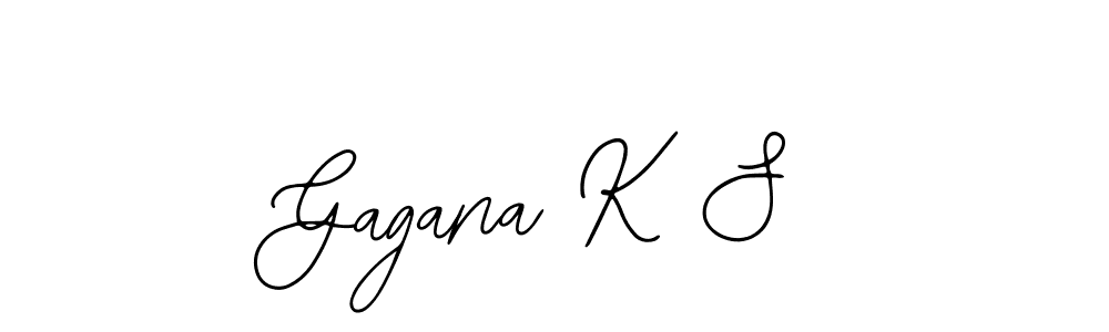 The best way (Bearetta-2O07w) to make a short signature is to pick only two or three words in your name. The name Gagana K S include a total of six letters. For converting this name. Gagana K S signature style 12 images and pictures png