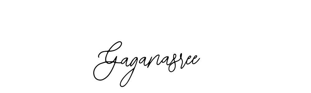 How to make Gaganasree name signature. Use Bearetta-2O07w style for creating short signs online. This is the latest handwritten sign. Gaganasree signature style 12 images and pictures png