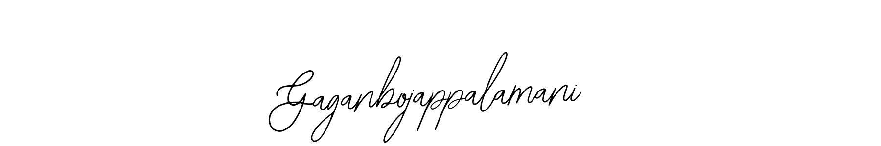 How to make Gaganbojappalamani name signature. Use Bearetta-2O07w style for creating short signs online. This is the latest handwritten sign. Gaganbojappalamani signature style 12 images and pictures png