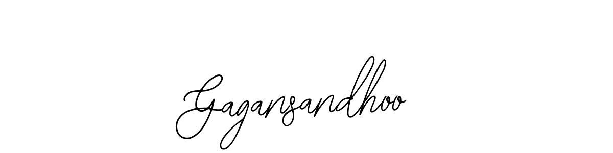 How to make Gagansandhoo name signature. Use Bearetta-2O07w style for creating short signs online. This is the latest handwritten sign. Gagansandhoo signature style 12 images and pictures png