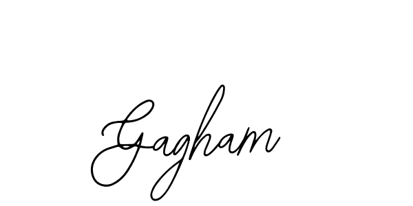 if you are searching for the best signature style for your name Gagham. so please give up your signature search. here we have designed multiple signature styles  using Bearetta-2O07w. Gagham signature style 12 images and pictures png