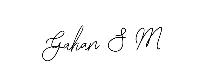 Design your own signature with our free online signature maker. With this signature software, you can create a handwritten (Bearetta-2O07w) signature for name Gahan S M. Gahan S M signature style 12 images and pictures png