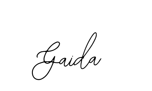 Use a signature maker to create a handwritten signature online. With this signature software, you can design (Bearetta-2O07w) your own signature for name Gaida. Gaida signature style 12 images and pictures png