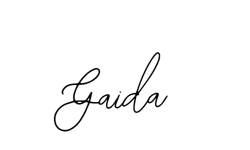 Use a signature maker to create a handwritten signature online. With this signature software, you can design (Bearetta-2O07w) your own signature for name Gaida. Gaida signature style 12 images and pictures png