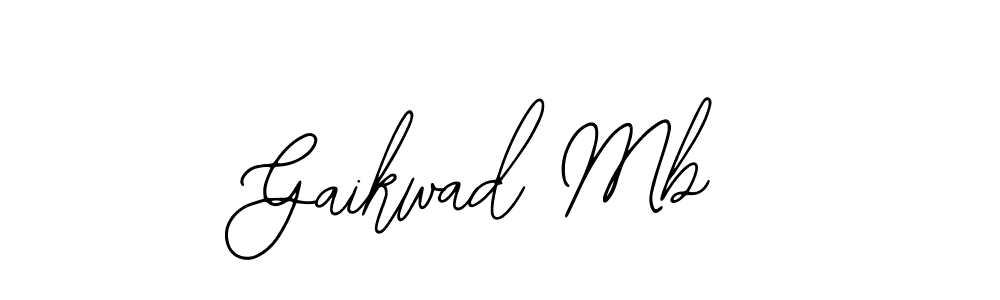 Design your own signature with our free online signature maker. With this signature software, you can create a handwritten (Bearetta-2O07w) signature for name Gaikwad Mb. Gaikwad Mb signature style 12 images and pictures png