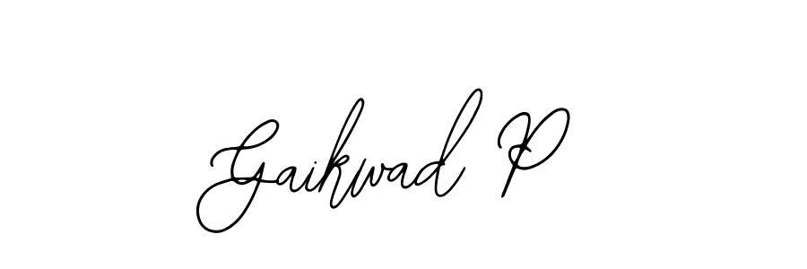 Gaikwad P stylish signature style. Best Handwritten Sign (Bearetta-2O07w) for my name. Handwritten Signature Collection Ideas for my name Gaikwad P. Gaikwad P signature style 12 images and pictures png