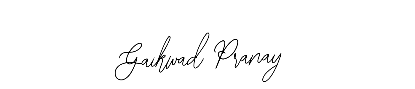 Design your own signature with our free online signature maker. With this signature software, you can create a handwritten (Bearetta-2O07w) signature for name Gaikwad Pranay. Gaikwad Pranay signature style 12 images and pictures png