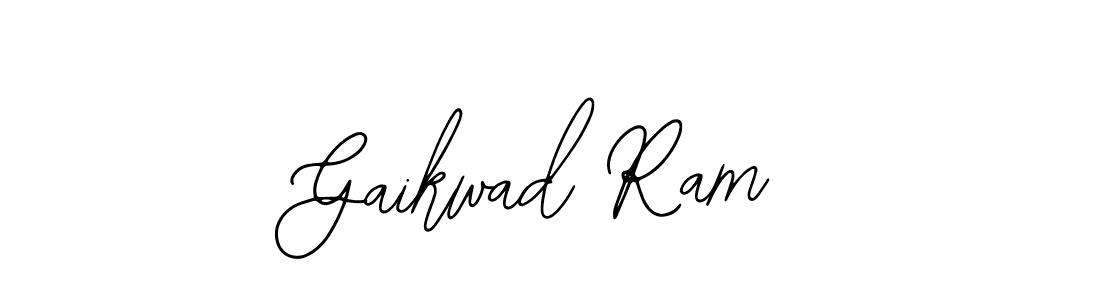 You should practise on your own different ways (Bearetta-2O07w) to write your name (Gaikwad Ram) in signature. don't let someone else do it for you. Gaikwad Ram signature style 12 images and pictures png
