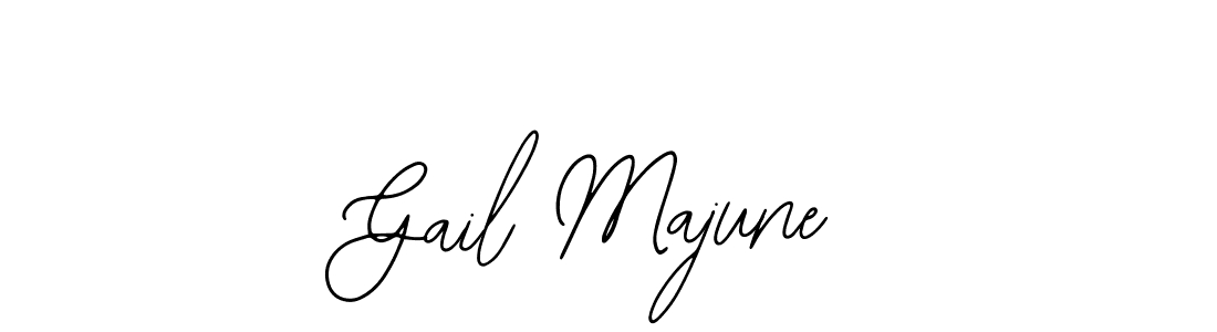 Gail Majune stylish signature style. Best Handwritten Sign (Bearetta-2O07w) for my name. Handwritten Signature Collection Ideas for my name Gail Majune. Gail Majune signature style 12 images and pictures png