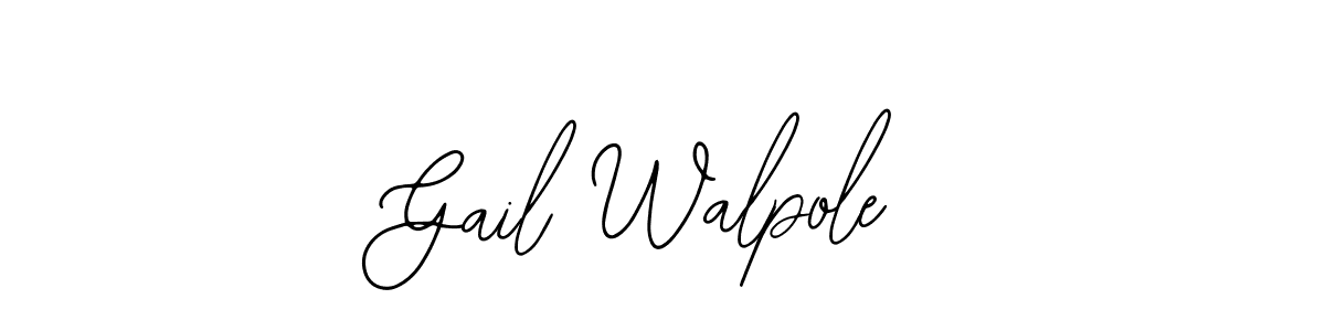 How to make Gail Walpole signature? Bearetta-2O07w is a professional autograph style. Create handwritten signature for Gail Walpole name. Gail Walpole signature style 12 images and pictures png