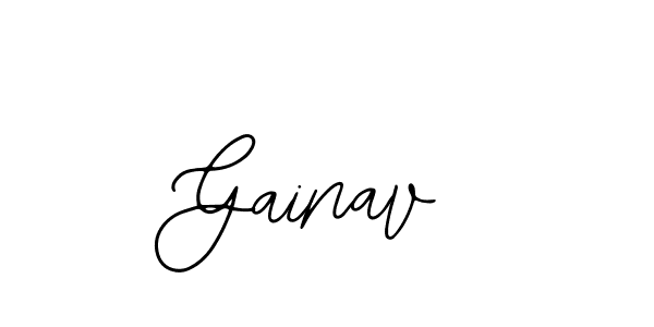 Design your own signature with our free online signature maker. With this signature software, you can create a handwritten (Bearetta-2O07w) signature for name Gainav. Gainav signature style 12 images and pictures png