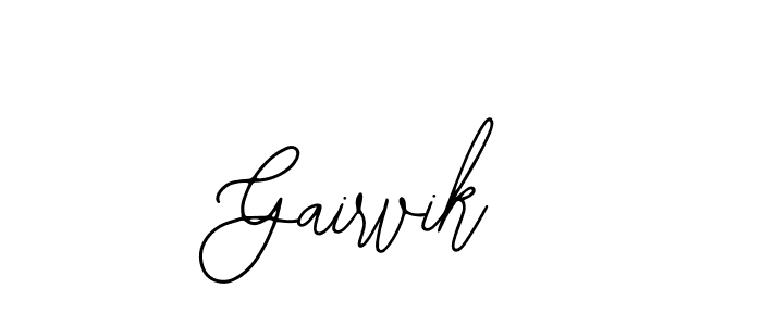 You can use this online signature creator to create a handwritten signature for the name Gairvik. This is the best online autograph maker. Gairvik signature style 12 images and pictures png