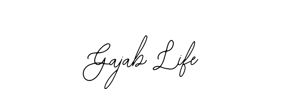 How to make Gajab Life signature? Bearetta-2O07w is a professional autograph style. Create handwritten signature for Gajab Life name. Gajab Life signature style 12 images and pictures png