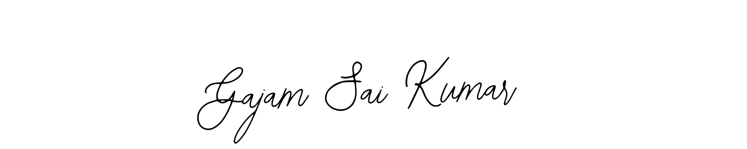 Similarly Bearetta-2O07w is the best handwritten signature design. Signature creator online .You can use it as an online autograph creator for name Gajam Sai Kumar. Gajam Sai Kumar signature style 12 images and pictures png