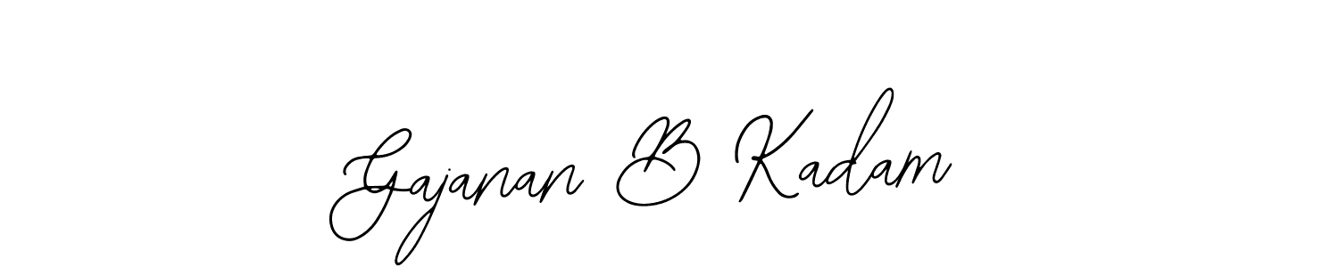 Gajanan B Kadam stylish signature style. Best Handwritten Sign (Bearetta-2O07w) for my name. Handwritten Signature Collection Ideas for my name Gajanan B Kadam. Gajanan B Kadam signature style 12 images and pictures png