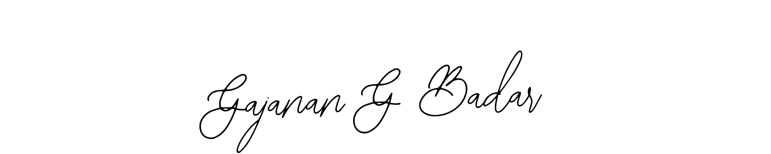 Create a beautiful signature design for name Gajanan G Badar. With this signature (Bearetta-2O07w) fonts, you can make a handwritten signature for free. Gajanan G Badar signature style 12 images and pictures png
