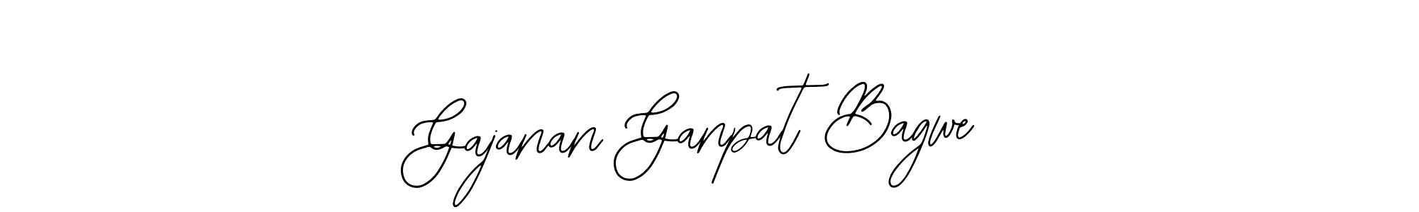 Design your own signature with our free online signature maker. With this signature software, you can create a handwritten (Bearetta-2O07w) signature for name Gajanan Ganpat Bagwe. Gajanan Ganpat Bagwe signature style 12 images and pictures png