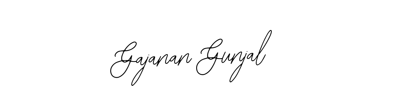 You should practise on your own different ways (Bearetta-2O07w) to write your name (Gajanan Gunjal) in signature. don't let someone else do it for you. Gajanan Gunjal signature style 12 images and pictures png