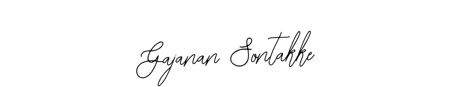 How to Draw Gajanan Sontakke signature style? Bearetta-2O07w is a latest design signature styles for name Gajanan Sontakke. Gajanan Sontakke signature style 12 images and pictures png