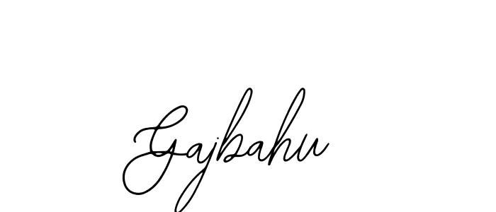 if you are searching for the best signature style for your name Gajbahu. so please give up your signature search. here we have designed multiple signature styles  using Bearetta-2O07w. Gajbahu signature style 12 images and pictures png