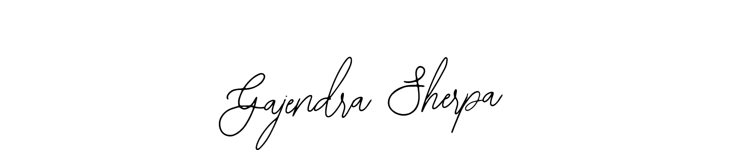 Design your own signature with our free online signature maker. With this signature software, you can create a handwritten (Bearetta-2O07w) signature for name Gajendra Sherpa. Gajendra Sherpa signature style 12 images and pictures png