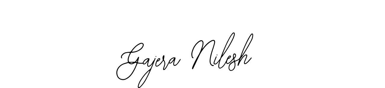 Gajera Nilesh stylish signature style. Best Handwritten Sign (Bearetta-2O07w) for my name. Handwritten Signature Collection Ideas for my name Gajera Nilesh. Gajera Nilesh signature style 12 images and pictures png