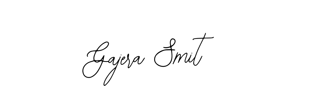 Similarly Bearetta-2O07w is the best handwritten signature design. Signature creator online .You can use it as an online autograph creator for name Gajera Smit. Gajera Smit signature style 12 images and pictures png