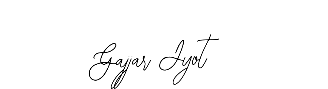 How to make Gajjar Jyot name signature. Use Bearetta-2O07w style for creating short signs online. This is the latest handwritten sign. Gajjar Jyot signature style 12 images and pictures png