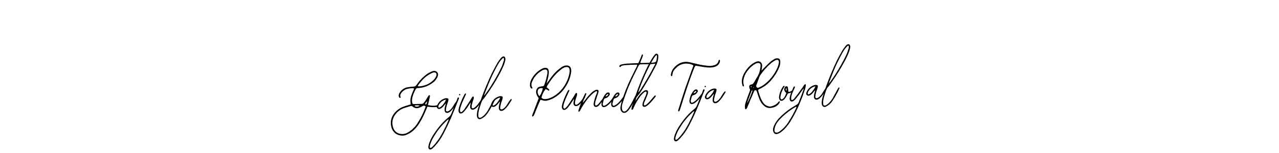 Make a beautiful signature design for name Gajula Puneeth Teja Royal. Use this online signature maker to create a handwritten signature for free. Gajula Puneeth Teja Royal signature style 12 images and pictures png