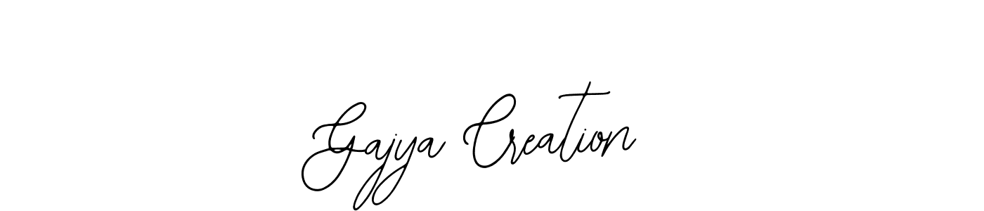 How to Draw Gajya Creation signature style? Bearetta-2O07w is a latest design signature styles for name Gajya Creation. Gajya Creation signature style 12 images and pictures png