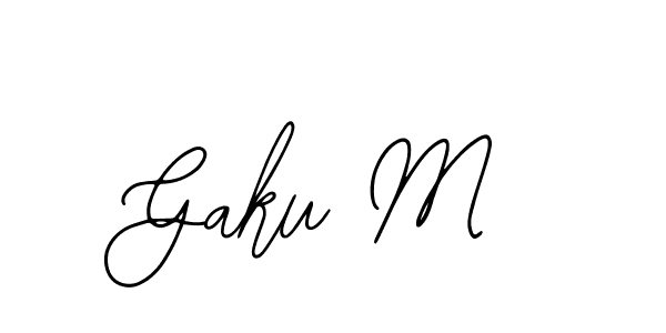 How to make Gaku M signature? Bearetta-2O07w is a professional autograph style. Create handwritten signature for Gaku M name. Gaku M signature style 12 images and pictures png