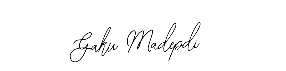 Similarly Bearetta-2O07w is the best handwritten signature design. Signature creator online .You can use it as an online autograph creator for name Gaku Madepdi. Gaku Madepdi signature style 12 images and pictures png
