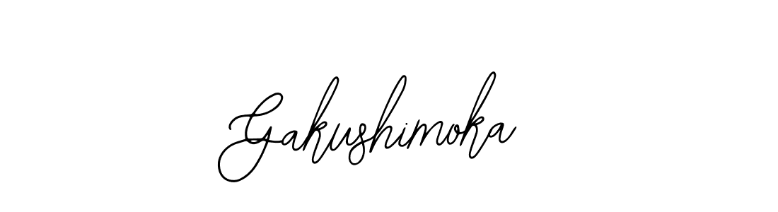 Make a beautiful signature design for name Gakushimoka. With this signature (Bearetta-2O07w) style, you can create a handwritten signature for free. Gakushimoka signature style 12 images and pictures png