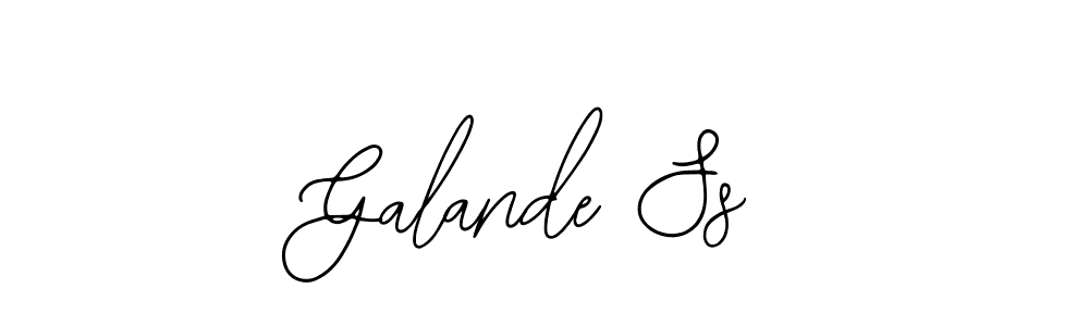 Design your own signature with our free online signature maker. With this signature software, you can create a handwritten (Bearetta-2O07w) signature for name Galande Ss. Galande Ss signature style 12 images and pictures png