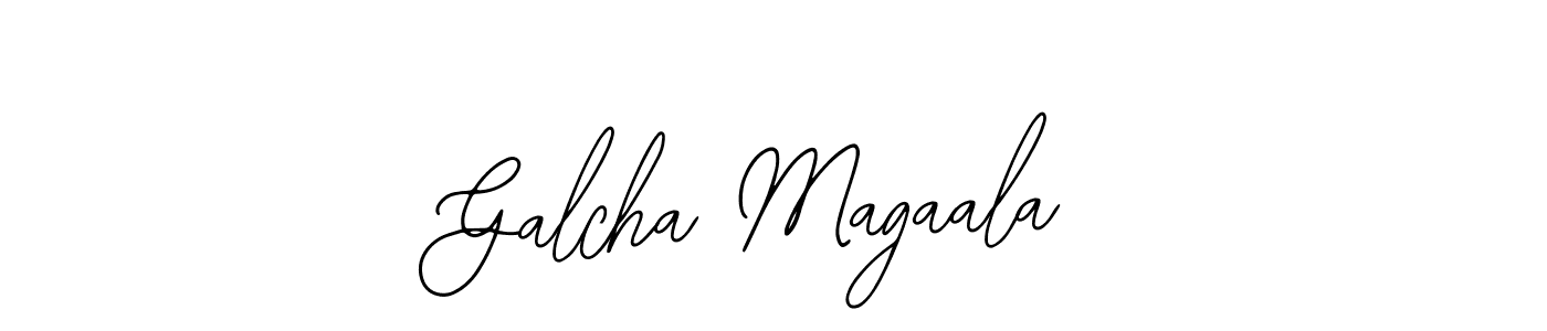 You should practise on your own different ways (Bearetta-2O07w) to write your name (Galcha Magaala) in signature. don't let someone else do it for you. Galcha Magaala signature style 12 images and pictures png